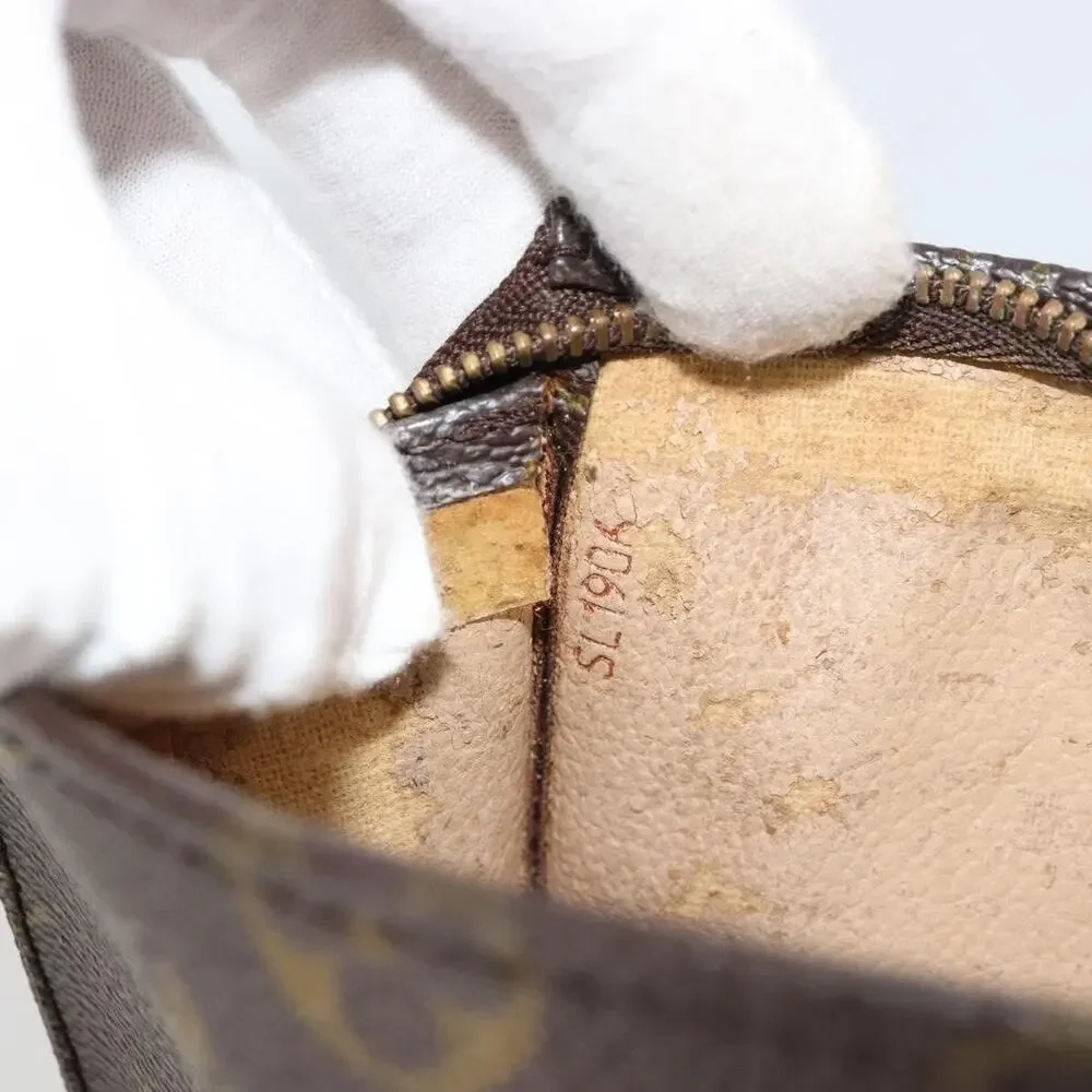 Louis Vuitton Monogram Poche Toilette 15 Pouch Brown